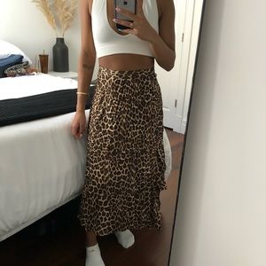 Zara Cheetah Midi Skirt
